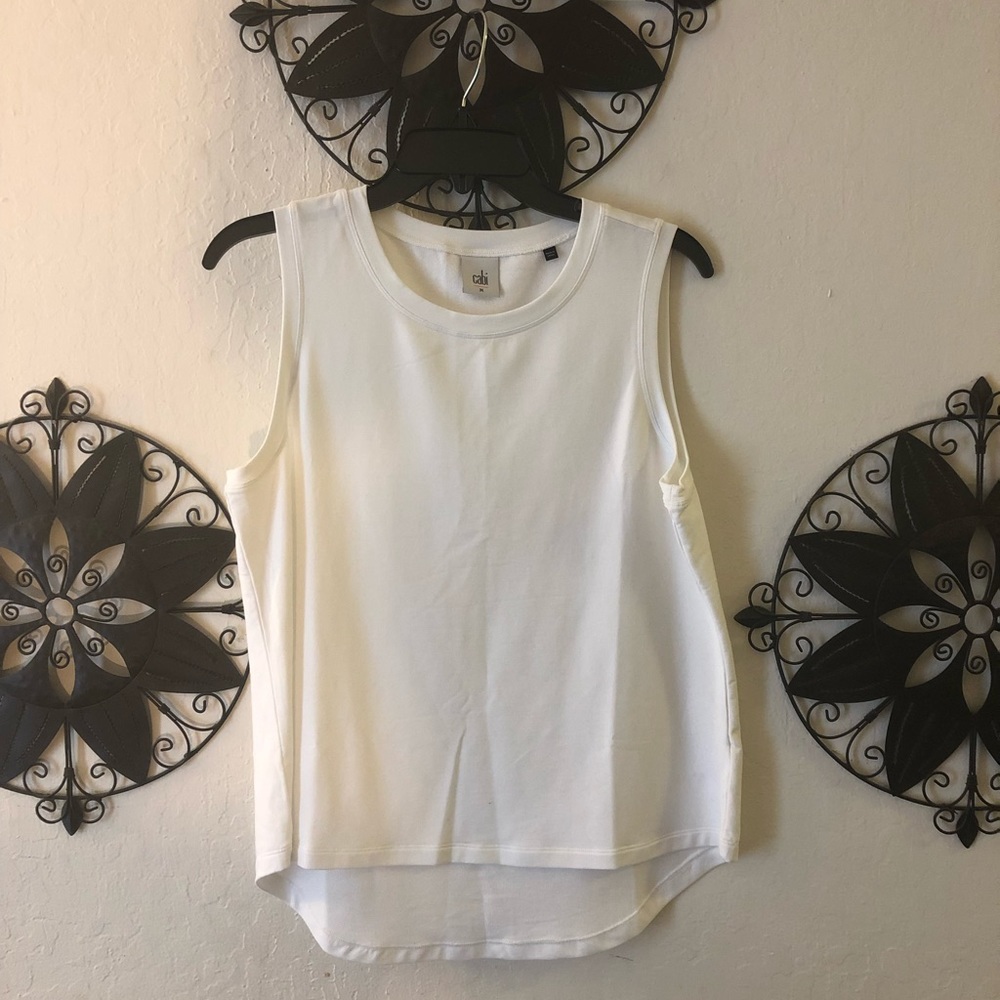 Cabi Sleeveless Shirt White